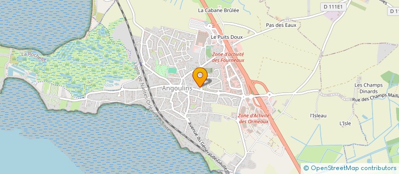 localisation de l'entreprise CD 2 à ANGOULINS