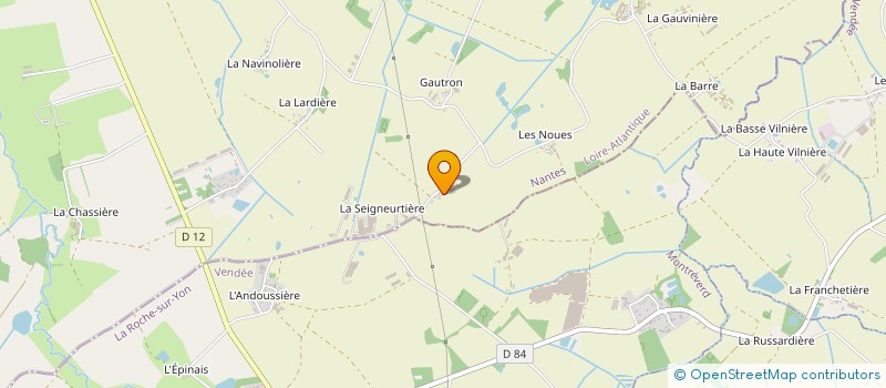 localisation de l'entreprise CD 44  VIEILLEVIGNE