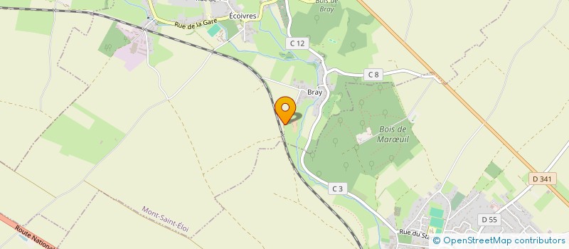 localisation de l'entreprise CD 58  MONT-SAINT-ELOI