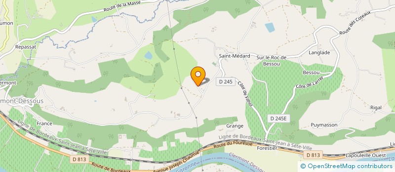 localisation de l'entreprise CD  CLERMONT-DESSOUS