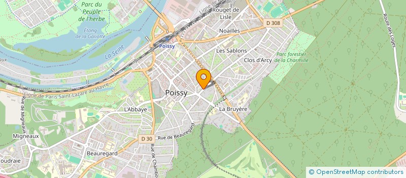 localisation de l'entreprise CD  POISSY