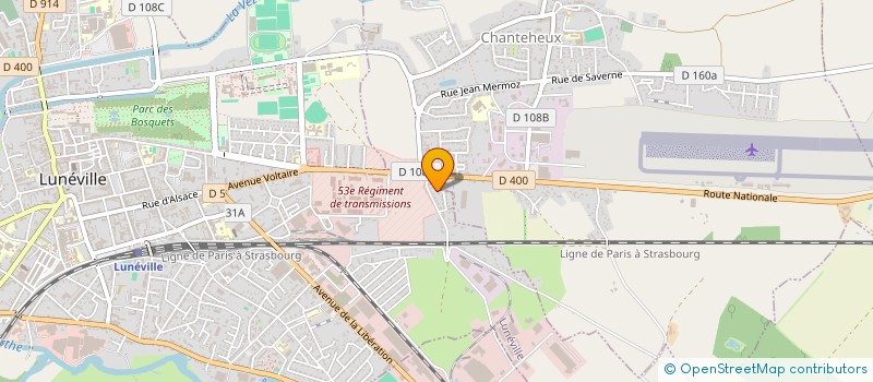 localisation de l'entreprise CD COIFFURE à DOMBASLE-SUR-MEURTHE