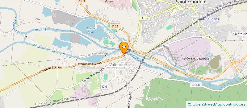 localisation de l'entreprise CD COIFFURE  VALENTINE