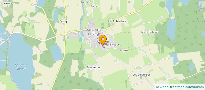 localisation de l'entreprise CD CONSILIUM  DOMPIERRE-SUR-VEYLE