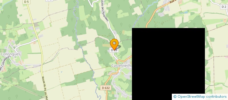 localisation de l'entreprise CD CONSTRUCTION  CASTELVIEILH