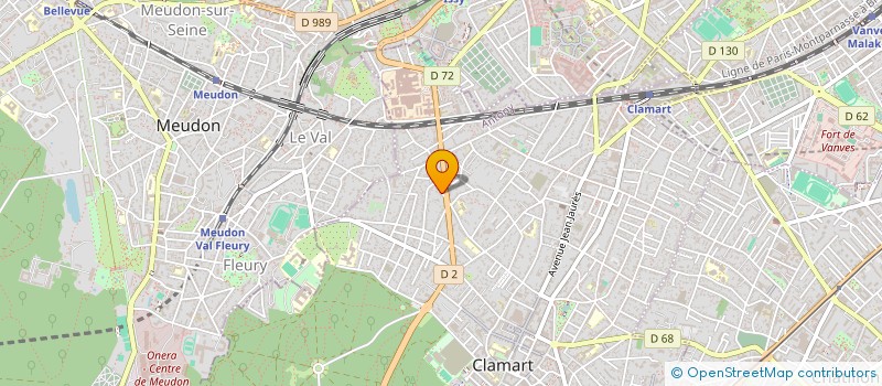 localisation de l'entreprise CD CONSULTING à CLAMART