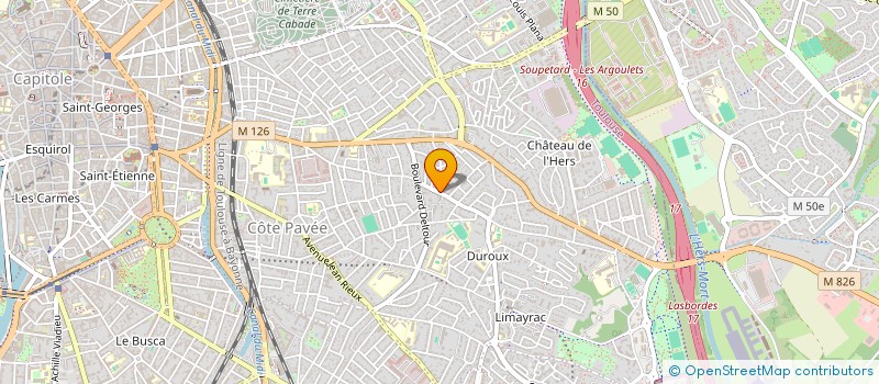 localisation de l'entreprise CD COUVERTURE 31  TOULOUSE