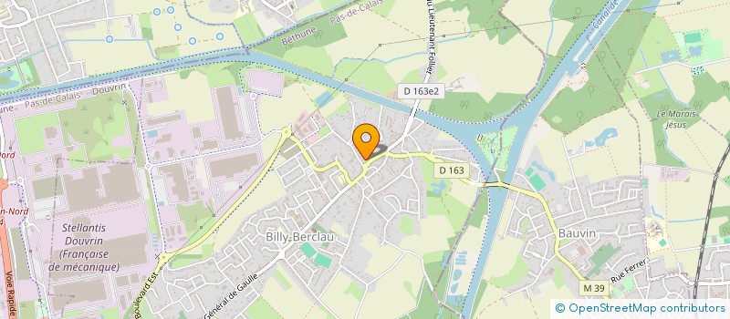 localisation de l'entreprise CD COUVERTURE  BILLY-BERCLAU