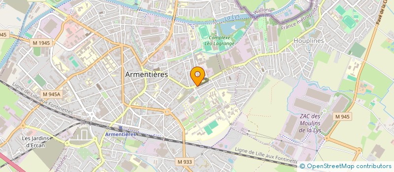 localisation de l'entreprise CD ECHOS à ARMENTIERES