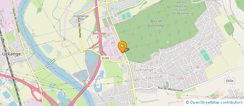 localisation de l'entreprise CD ELEC  GUENANGE