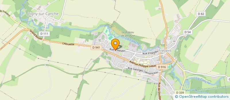 localisation de l'entreprise CD ELEC'FREVENT  FREVENT