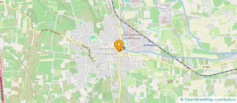localisation de l'entreprise CD ESTHETIQUE à CHATEAUNEUF-DE-GADAGNE