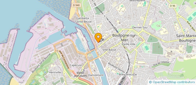 localisation de l'entreprise CD EXPLOITATION à BOULOGNE-SUR-MER