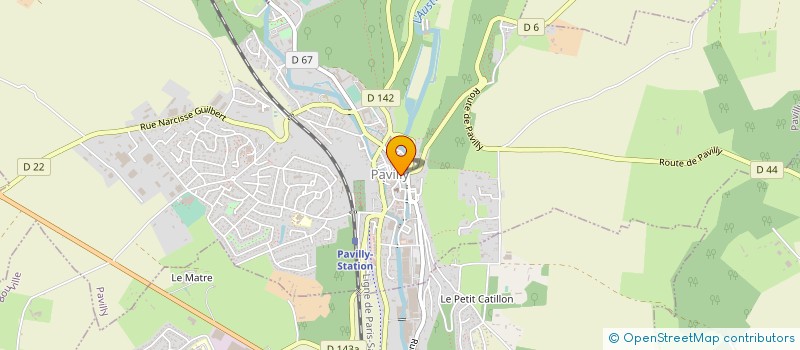 localisation de l'entreprise CD FROID & CHAUD  PAVILLY