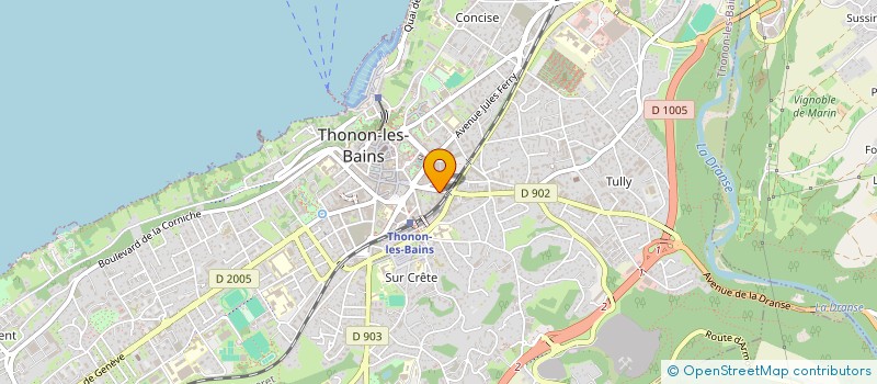 localisation de l'entreprise CD GESTION à THONON-LES-BAINS