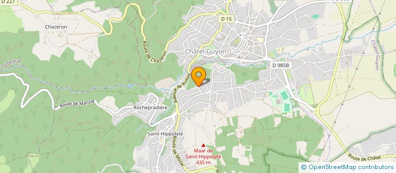 localisation de l'entreprise CD GESTION - CONSEIL ET PARTICIPATIONS  CHATEL-GUYON