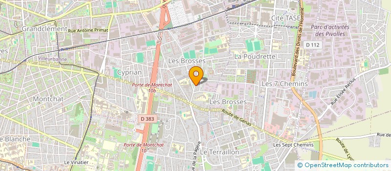 localisation de l'entreprise CD GROUPE  VILLEURBANNE