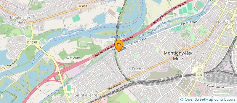 localisation de l'entreprise CD HOLDING  METZ