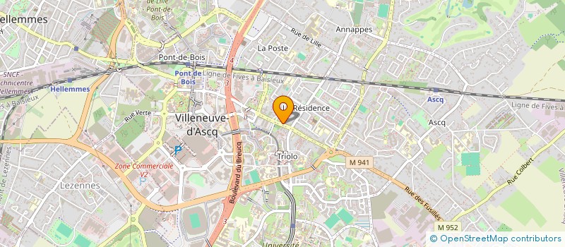 localisation de l'entreprise CD HOLDING à VILLENEUVE-D'ASCQ