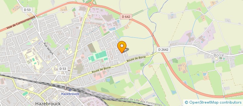 localisation de l'entreprise CD IMMO 1  HAZEBROUCK