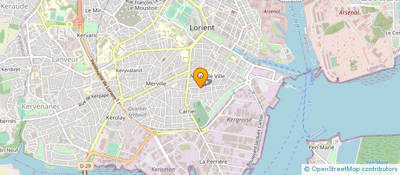 localisation de l'entreprise CD IMMO à LORIENT
