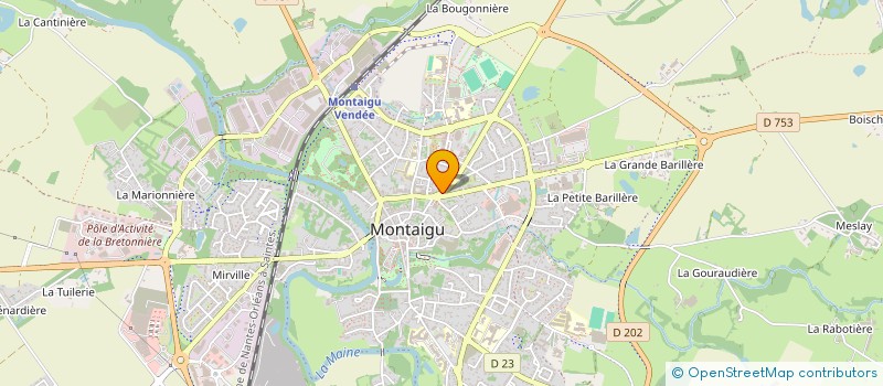 localisation de l'entreprise CD IMMO à MONTAIGU-VENDEE