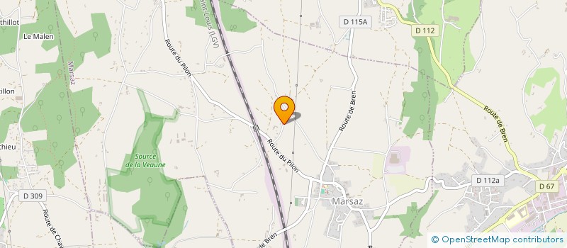 localisation de l'entreprise CD IMMO  MARSAZ