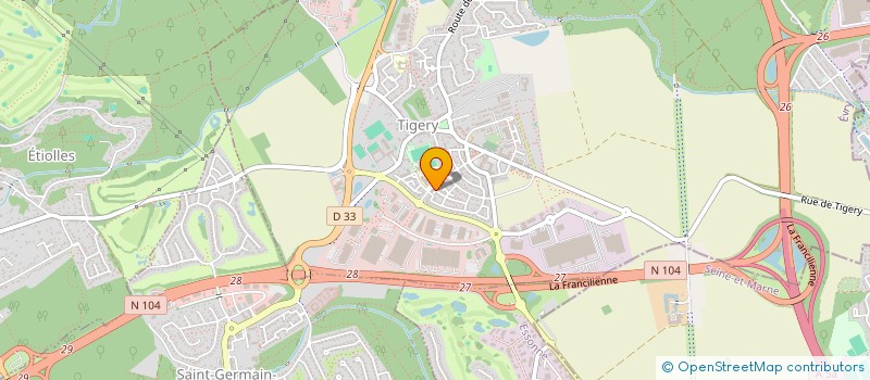 localisation de l'entreprise CD IMMO  TIGERY