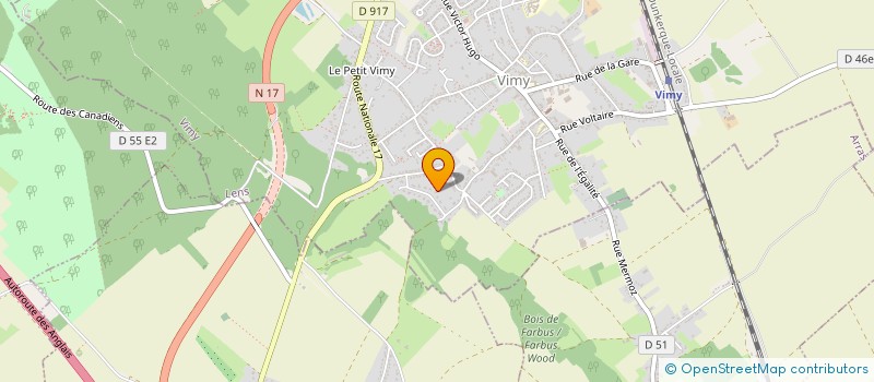 localisation de l'entreprise CD IMMOBILIER à VIMY
