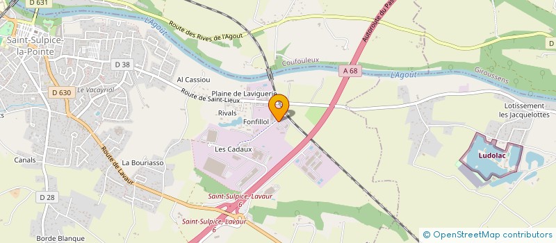 localisation de l'entreprise CD IMMOBILIER  SAINT-SULPICE-LA-POINTE