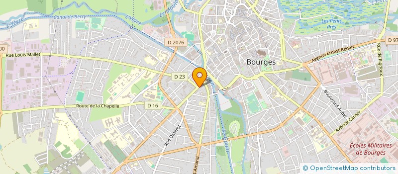 localisation de l'entreprise CD INSTITUT  BOURGES