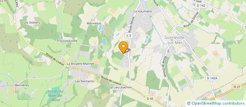 localisation de l'entreprise CD INVEST 14  GONNEVILLE-SUR-MER