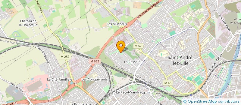 localisation de l'entreprise CD INVEST à LAMBERSART