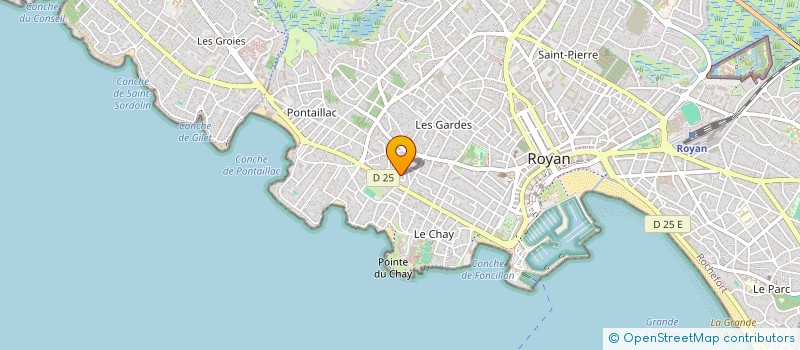 localisation de l'entreprise CD INVEST à ROYAN