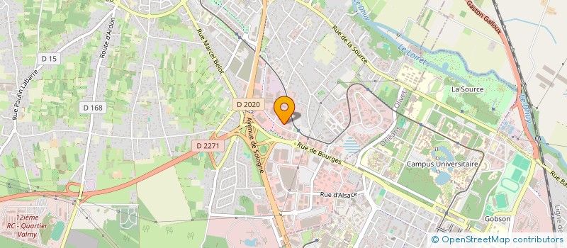 localisation de l'entreprise CD INVEST à OLIVET