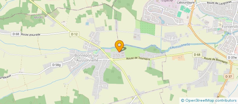 localisation de l'entreprise CD-INVEST  BONREPOS-SUR-AUSSONNELLE