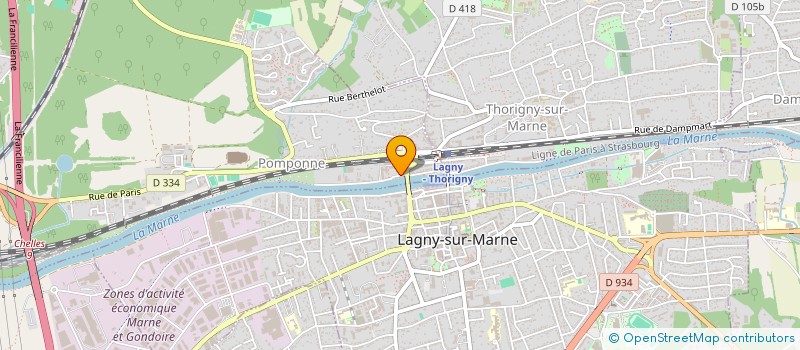 localisation de l'entreprise CD INVEST à POMPONNE