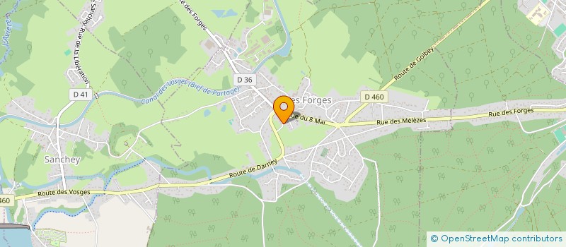 localisation de l'entreprise CD INVESTISSEMENTS  LES FORGES