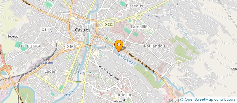 localisation de l'entreprise CD INVESTISSEMENTS  CASTRES