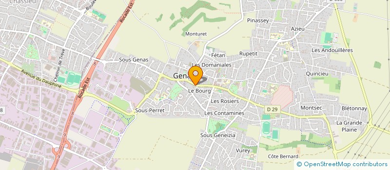 localisation de l'entreprise CD INVESTISSEMENTS à GENAS