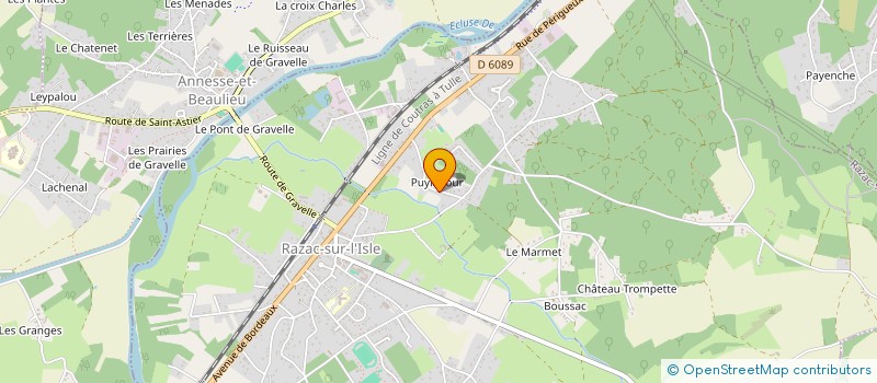 localisation de l'entreprise CD INVESTISSEMENTS  RAZAC-SUR-L'ISLE