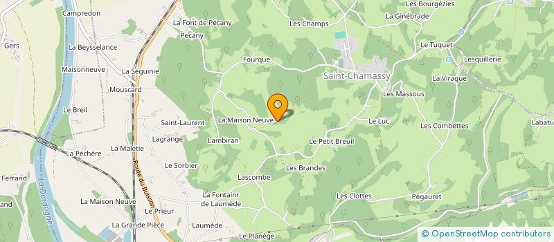 localisation de l'entreprise CD & NC CONSULT  SAINT-CHAMASSY