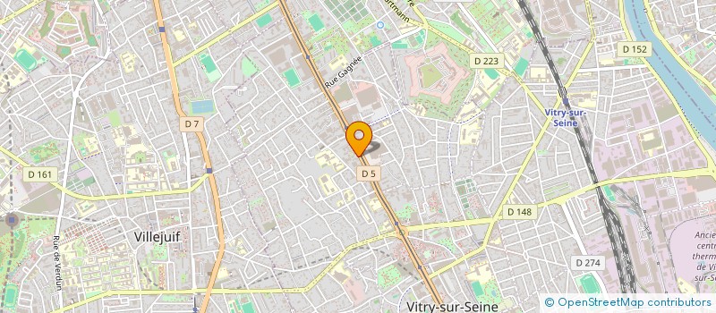 localisation de l'entreprise CD-NET à VITRY-SUR-SEINE