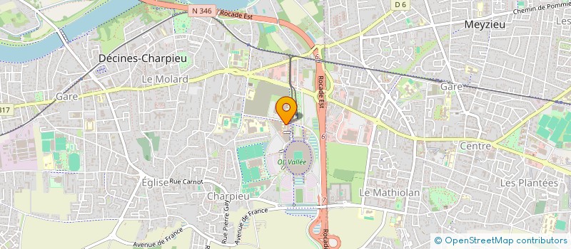 localisation de l'entreprise CD ORTHOPEDIE  DECINES-CHARPIEU