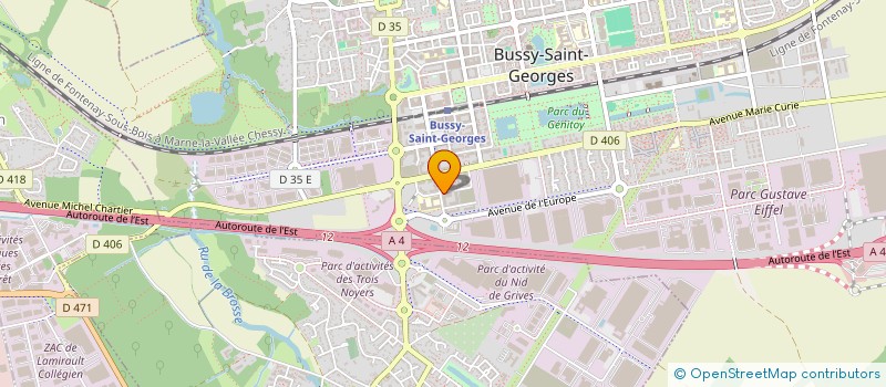 localisation de l'entreprise CD PHARMA  BUSSY-SAINT-GEORGES