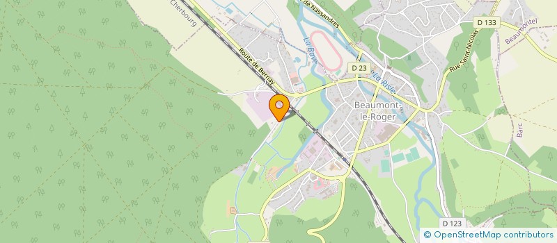 localisation de l'entreprise CD PNEUS  BEAUMONT-LE-ROGER