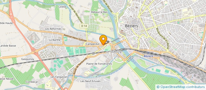 localisation de l'entreprise CD PROMOTION  BEZIERS