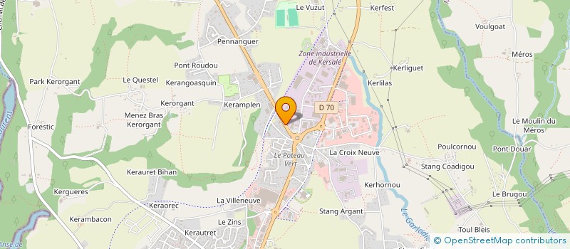 localisation de l'entreprise CD QUIMPER  QUIMPER