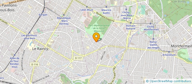 localisation de l'entreprise CD'S FERMETURES à CLICHY-SOUS-BOIS