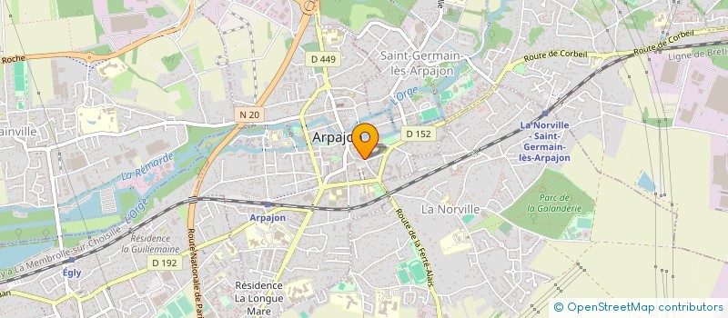 localisation de l'entreprise CD SERVICES à ARPAJON